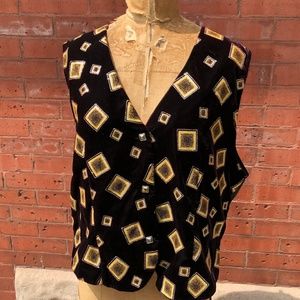 Vintage Crushed Velvet Vest